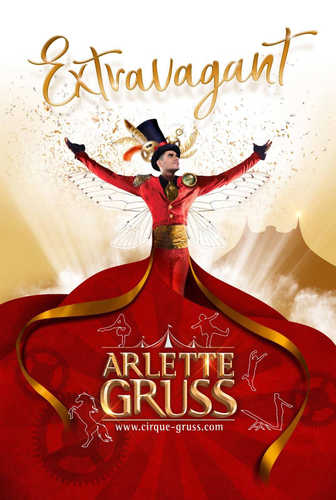 Une affiche pour le spectacle du cirque Arlette Gruss